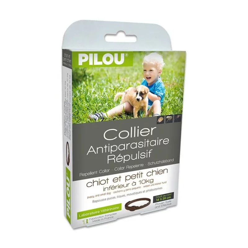 Zgarda Antiparazitara PILOU Caine Junior 35cm